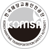 그레이톤의 엠블럼으로 KOMSA 한국해양교통안전공단 KOREA MARITIME TRANSPORTATION SAFETY AUTHORITY
