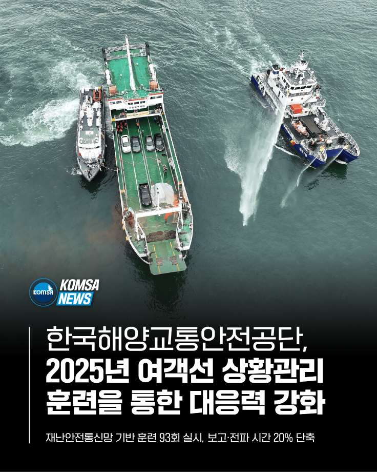 한국해양교통안전공단, 2025년 여객선 상황관리 훈련을 통한 대응력 강화 이미지